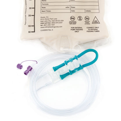 Enteral Feeding Pump Bag Set with ENFit® Connector Infinity® 500 mL Silicone NonSterile