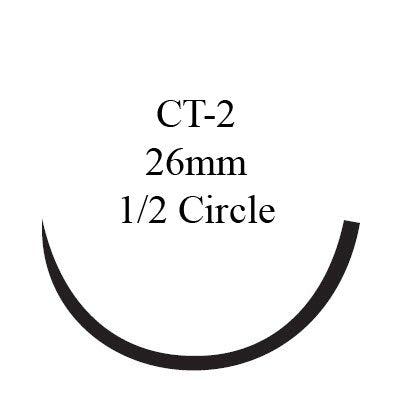 Ethicon Z334H PDS II Polydioxanone Absorbable Suture with Needle, Taper Point Monofilament