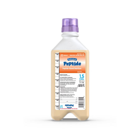 Abbott Nutrition 67419 PediaSure Peptide 1.5 Cal Peptide-Based Nutrition, Vanilla, 33.8-oz. bottle