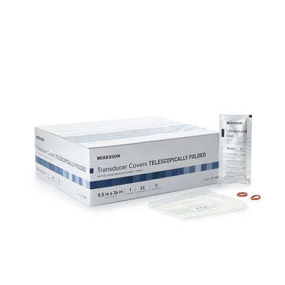 McKesson Telescopically Folded Transducer Cover, 5.5 x 36 Inch