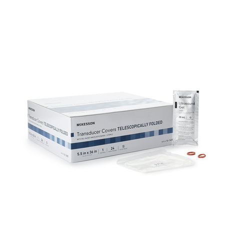 McKesson 1087365 Telescopically Folded Transducer Cover, 5.5 x 36 Inch