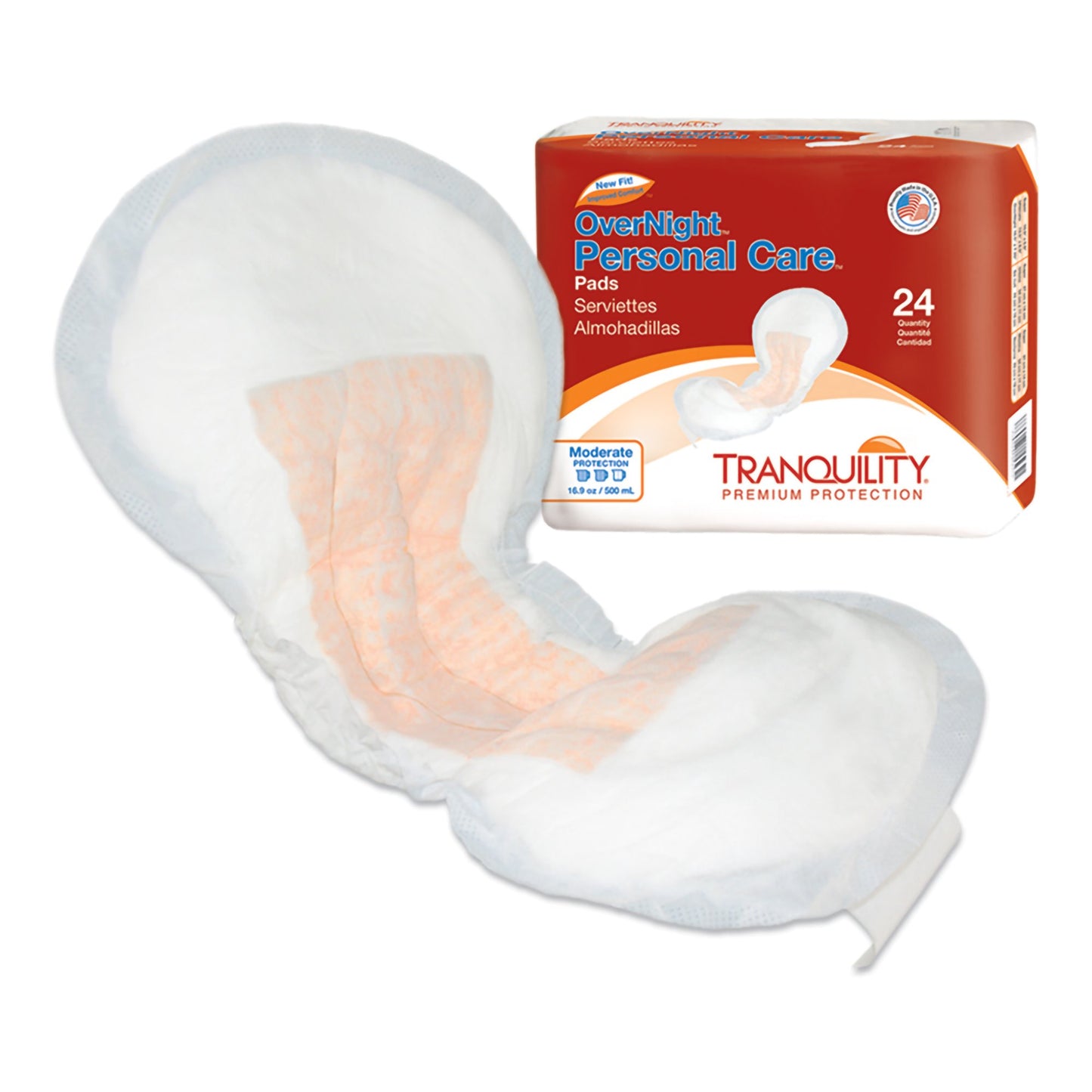 Tranquility® OverNight Bladder Control Pad, 7¼ x 16½ Inch