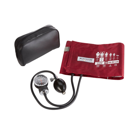 McKesson 01-720-12XBDGM Lumeon Aneroid Sphygmomanometer with Large Cuff, 2-Tube, Pocket-Size