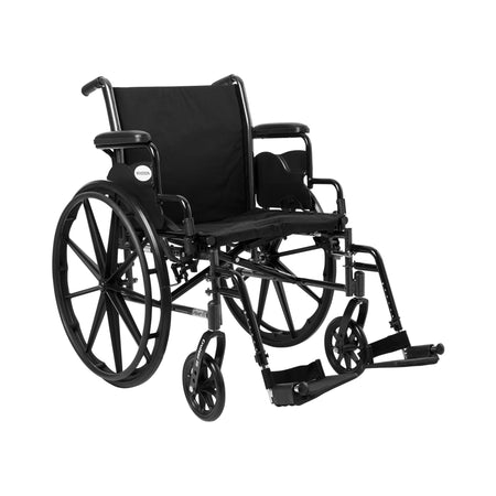 McKesson 146-K320DDA-SF Lightweight Wheelchair, 20-Inch Seat Width