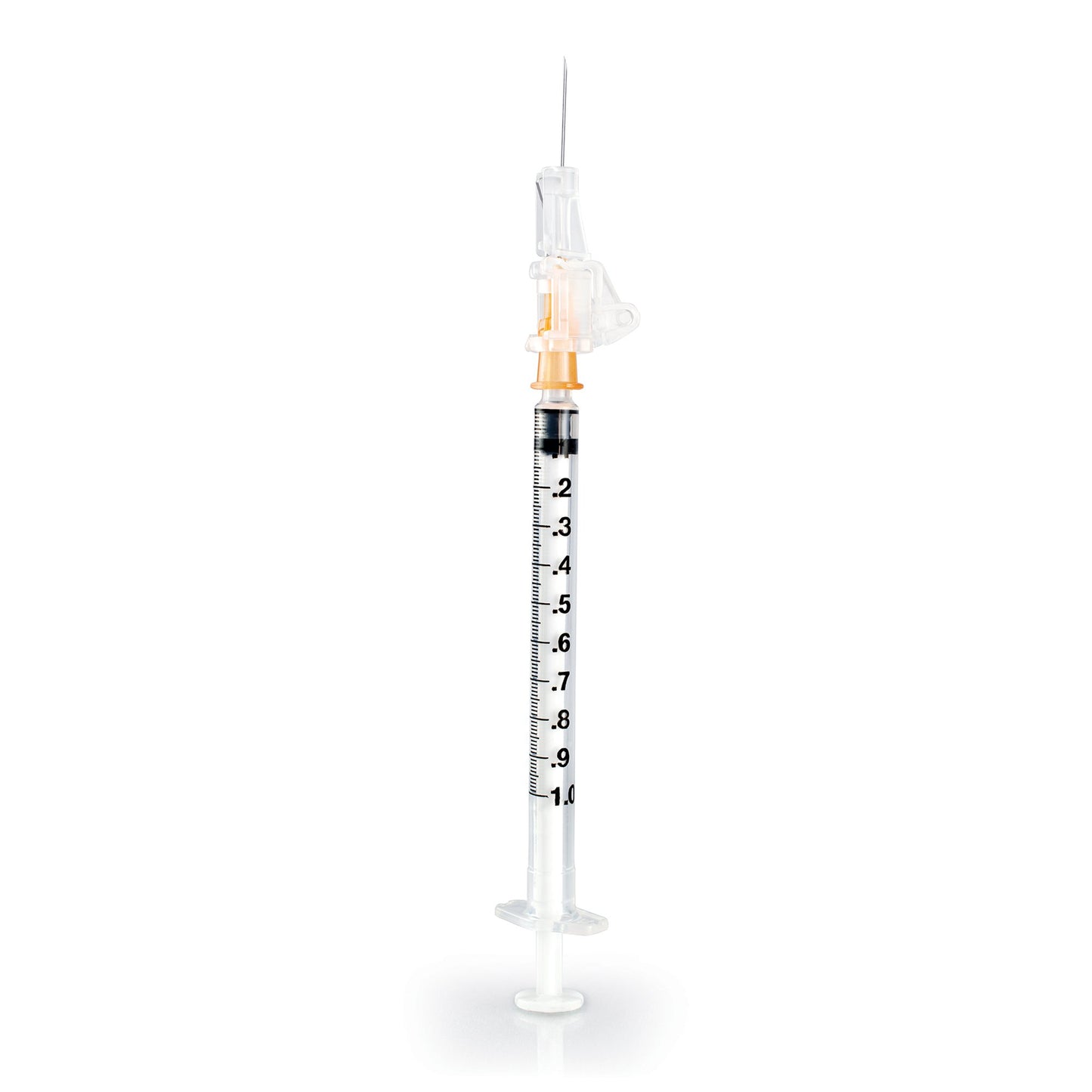 Safety Hypodermic Syringe with Needle McKesson Prevent® SG 1 mL 5/8 Inch 25 Gauge Sliding Safety Needle Thin Wall