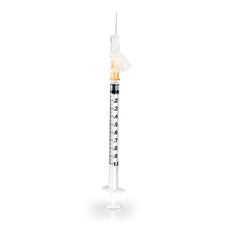 Safety Hypodermic Syringe with Needle McKesson Prevent® SG 1 mL 5/8 Inch 25 Gauge Sliding Safety Needle Thin Wall