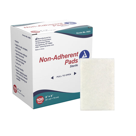 Dynarex 3423 Nonadherent Dressing, 2 x 3 Inch
