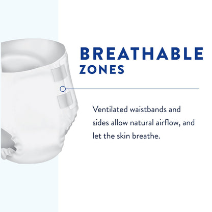 Incontinence Brief Prevail® Nu-Fit® Adult Large Unisex Disposable Heavy Absorbency