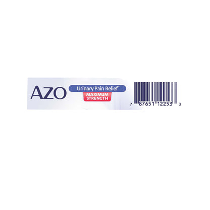 Urinary Pain Relief AZO® Maximum Strength 99.5 mg Strength Phenazopyridine Hydrochloride Tablet 12 per Box