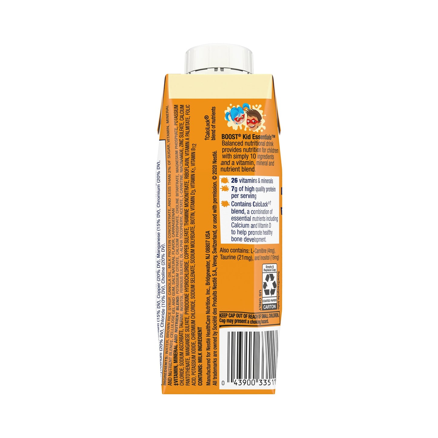 Boost® Kid Essentials™ Balanced Nutritional Drink, Vanilla, 8-ounce carton