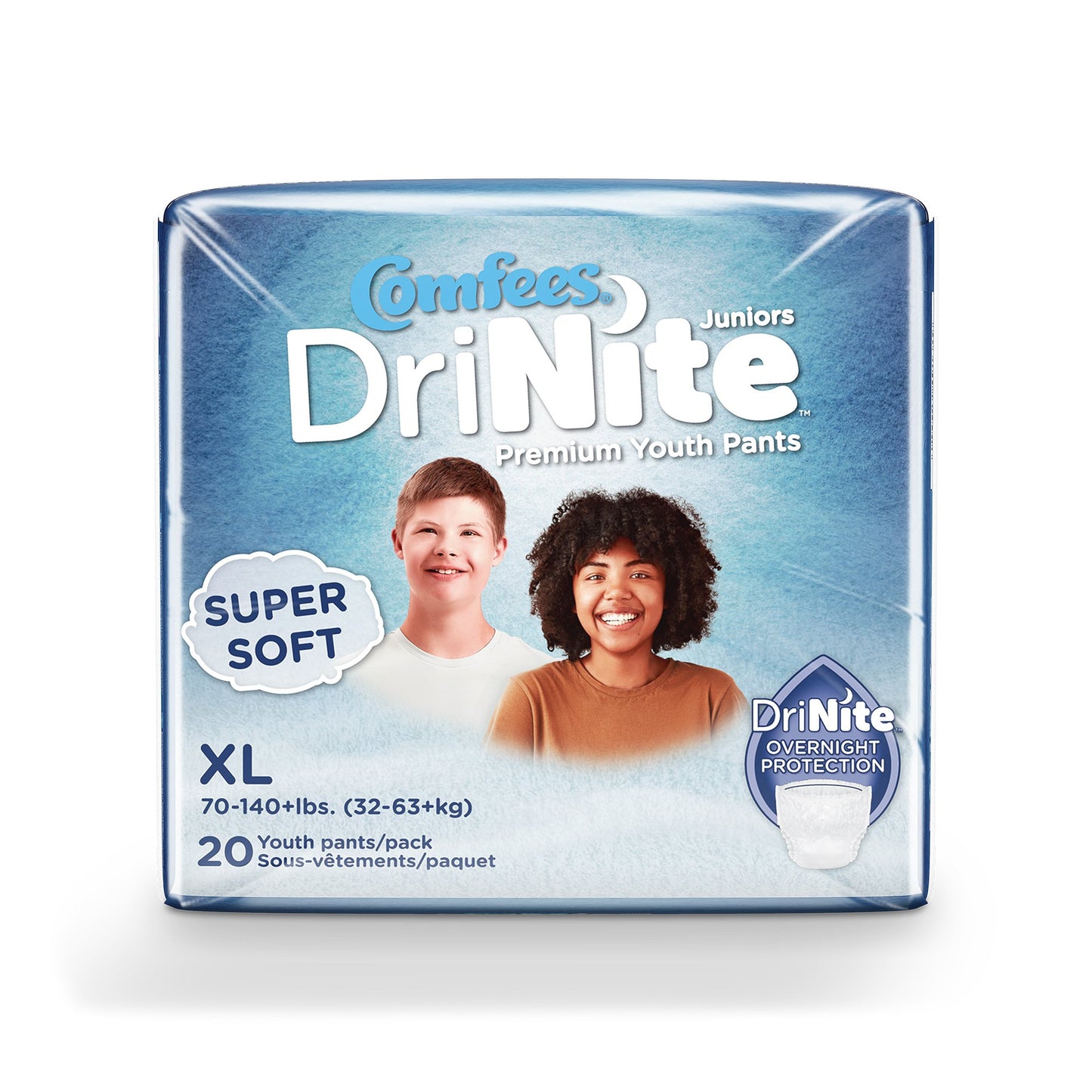 Comfees® DriNite Juniors Youth Heavy Absorbent Underwear Large / Extra Large