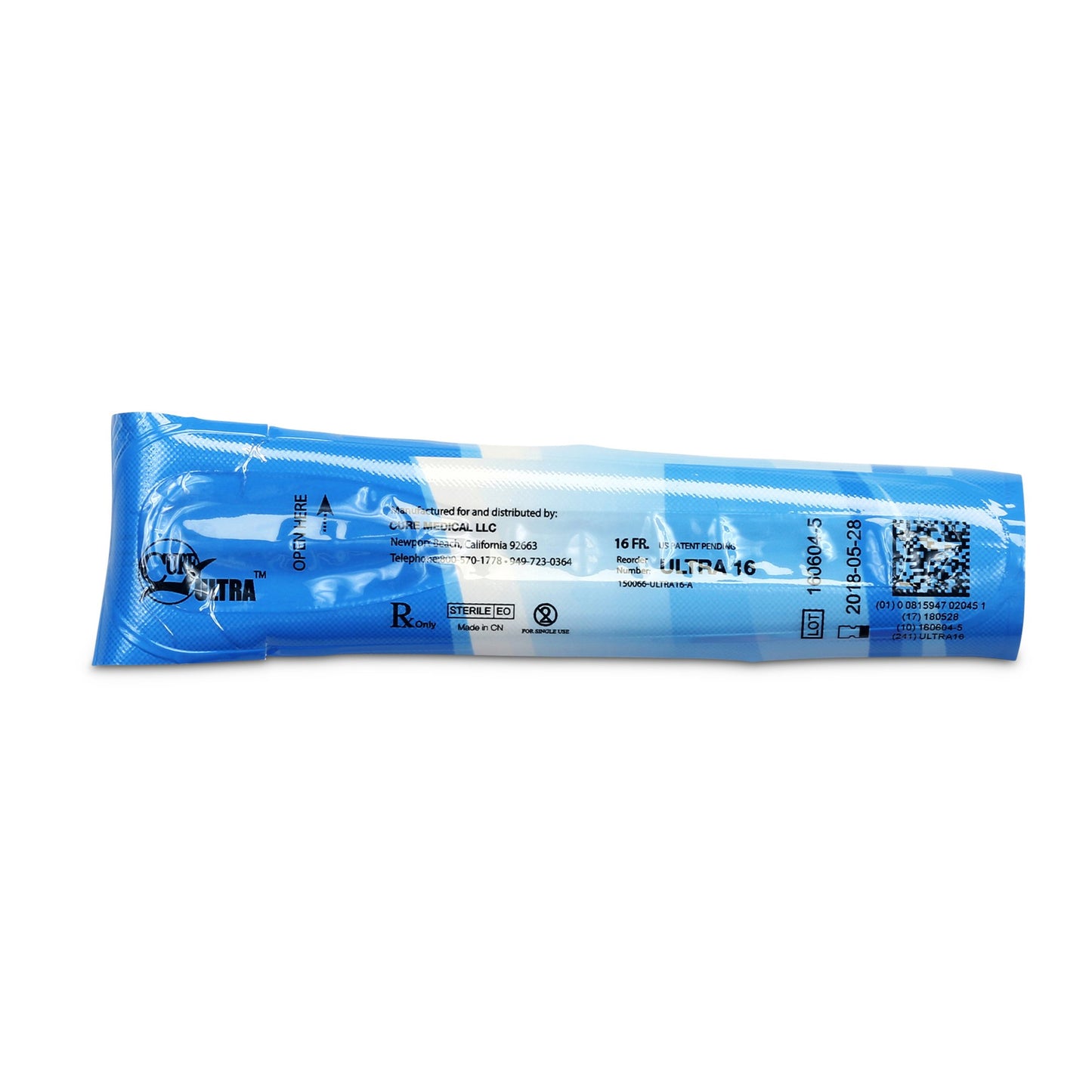 Cure Ultra™ Urethral Catheter, 16 Fr., Female, Straight