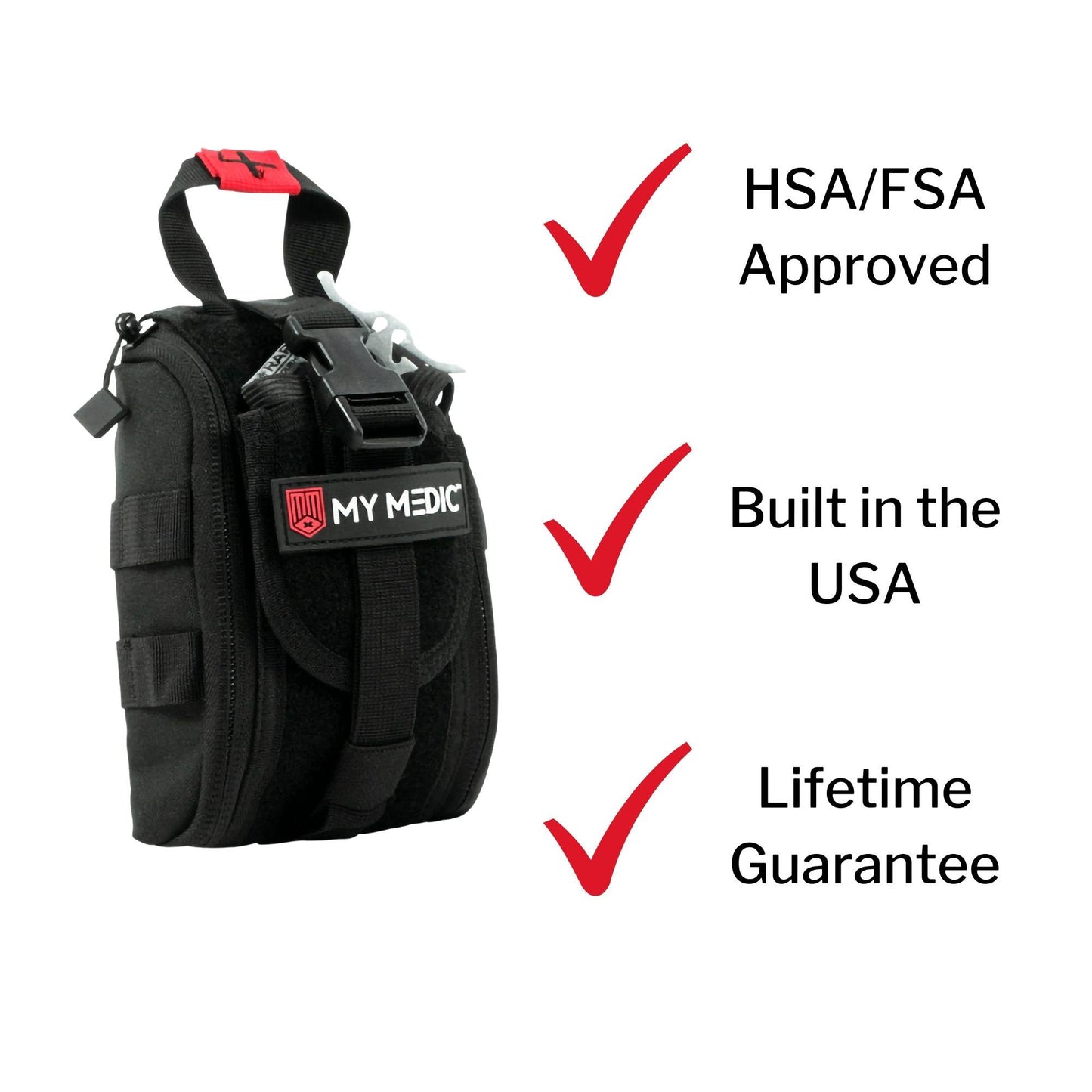 My Medic™ Trauma First Aid Kit in Nylon Bag – Medical Supplies for Emergencies