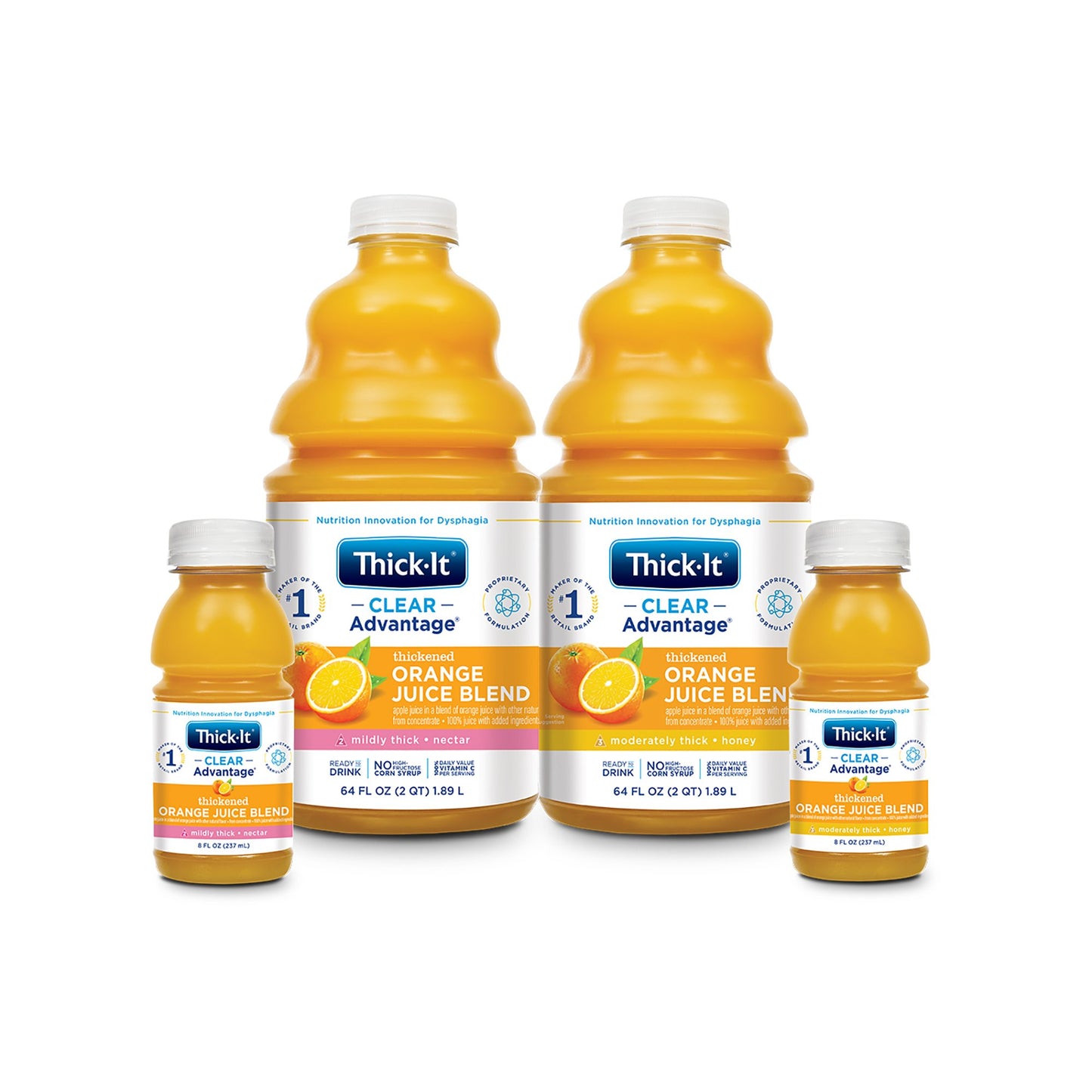 Thick-It Clear Advantage Nectar Consistency Orange Thickened Beverage