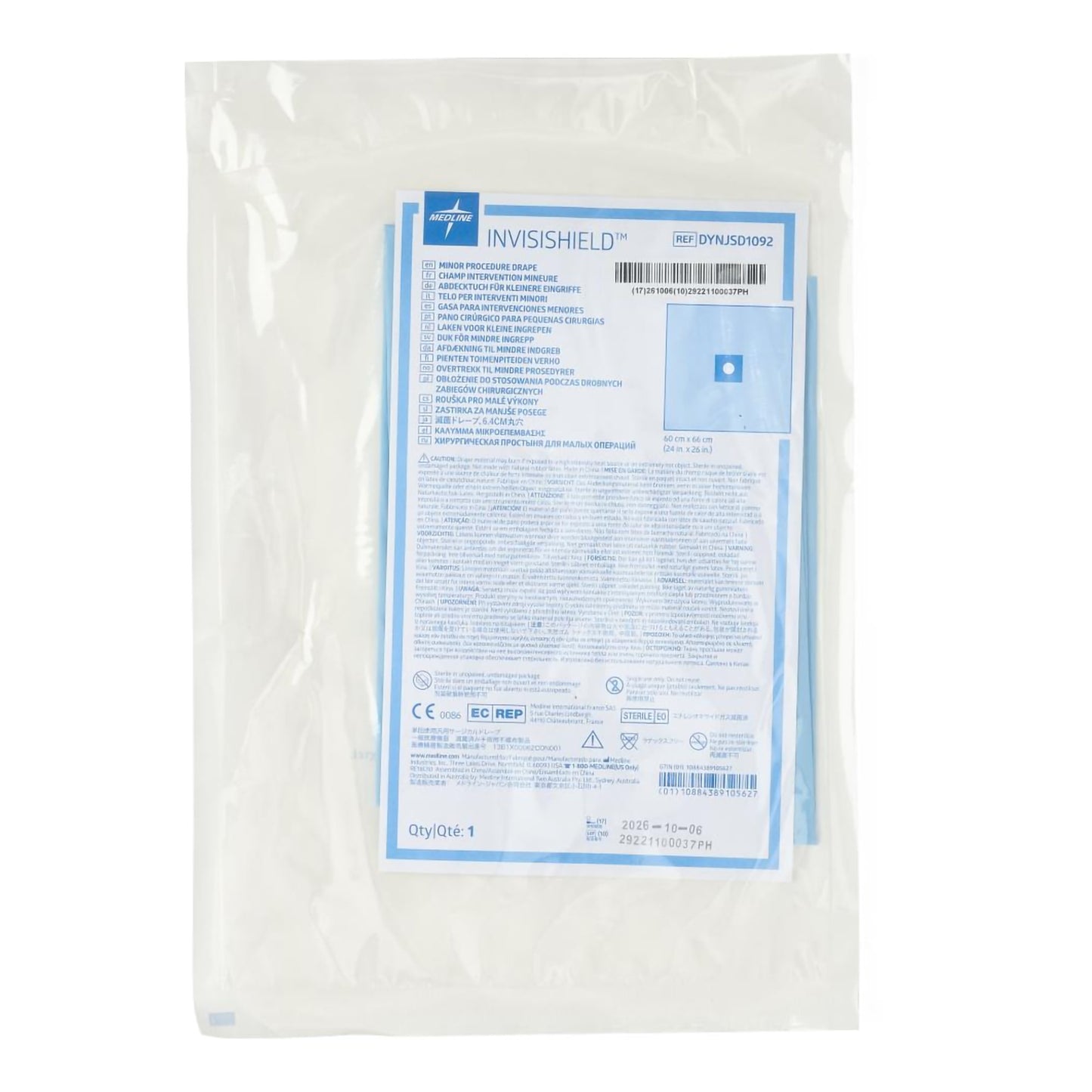 Minor Procedure Surgical Drape with Circular Aperture