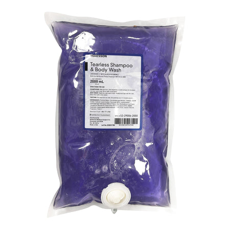 McKesson Tearless Shampoo & Body Wash, 2000 mL Dispenser Refill Bag, Lavender