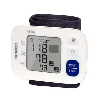 Omron® 3 Digital Blood Pressure Wrist Unit, Automatic Inflation, Large Cuff