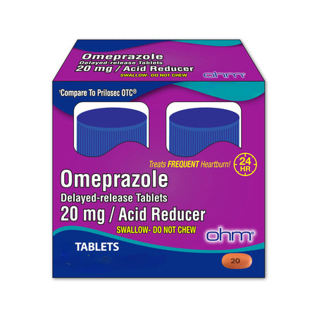 Ohm Labs 51660002914 Antacid 20 mg Strength Delayed-Release Tablet 14 per Box