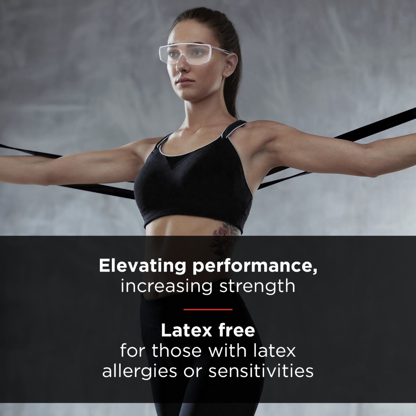 TheraBand® Exercise Resistance Band, Black, 6 Inch x 25 Yard, X-Heavy Resistance