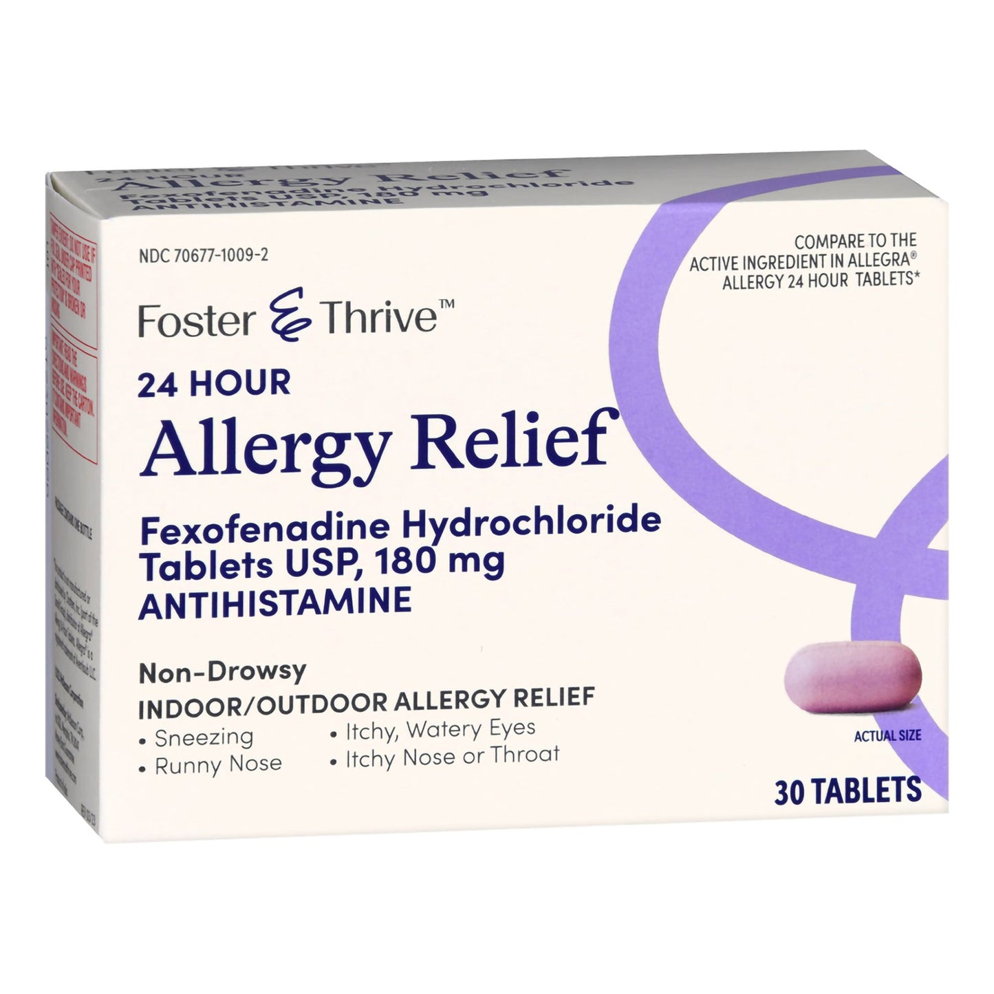 Foster & Thrive™ 24 Hour Allergy Relief Fexofenadine HCl USP 180 mg Tablets