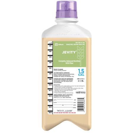 Abbott Nutrition 62689 Jevity 1.5 Cal Tube Feeding Formula, 1500 mL Ready to Hang Carton
