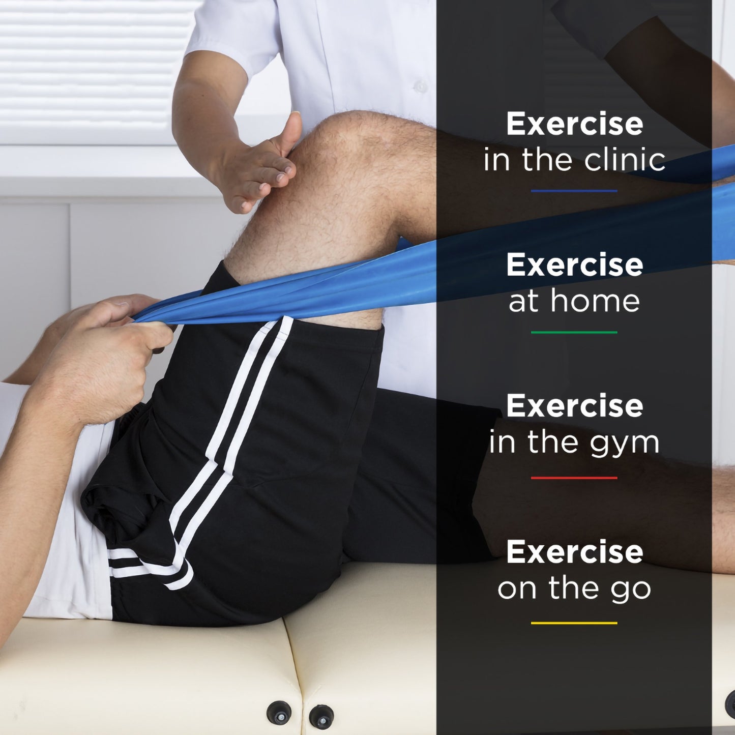 TheraBand® Exercise Resistance Band, Blue, 6 Inch x 25 Yard, X-Heavy Resistance