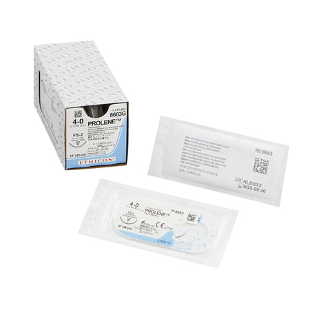 Ethicon 8683G Prolene Polypropylene Nonabsorbable Suture with Needle, Reverse Cutting Monofilament