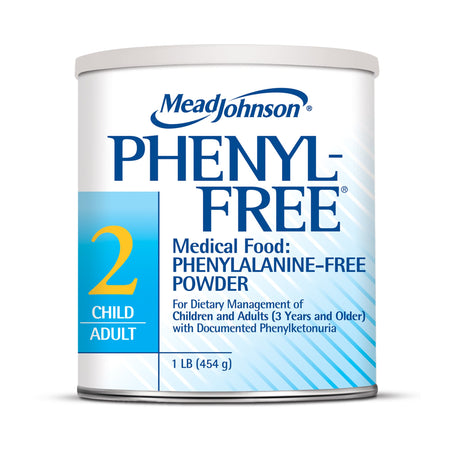 Mead Johnson 891301 Phenyl-Free 2 Vanilla Medical Food for the Dietary Management of PKU, 1 lb. Can