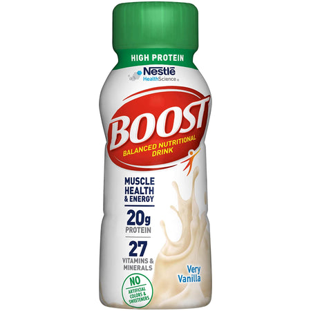 Nestle Healthcare Nutrition 1199430 Boost High Protein Vanilla Complete Nutritional Drink, 8-ounce bottle