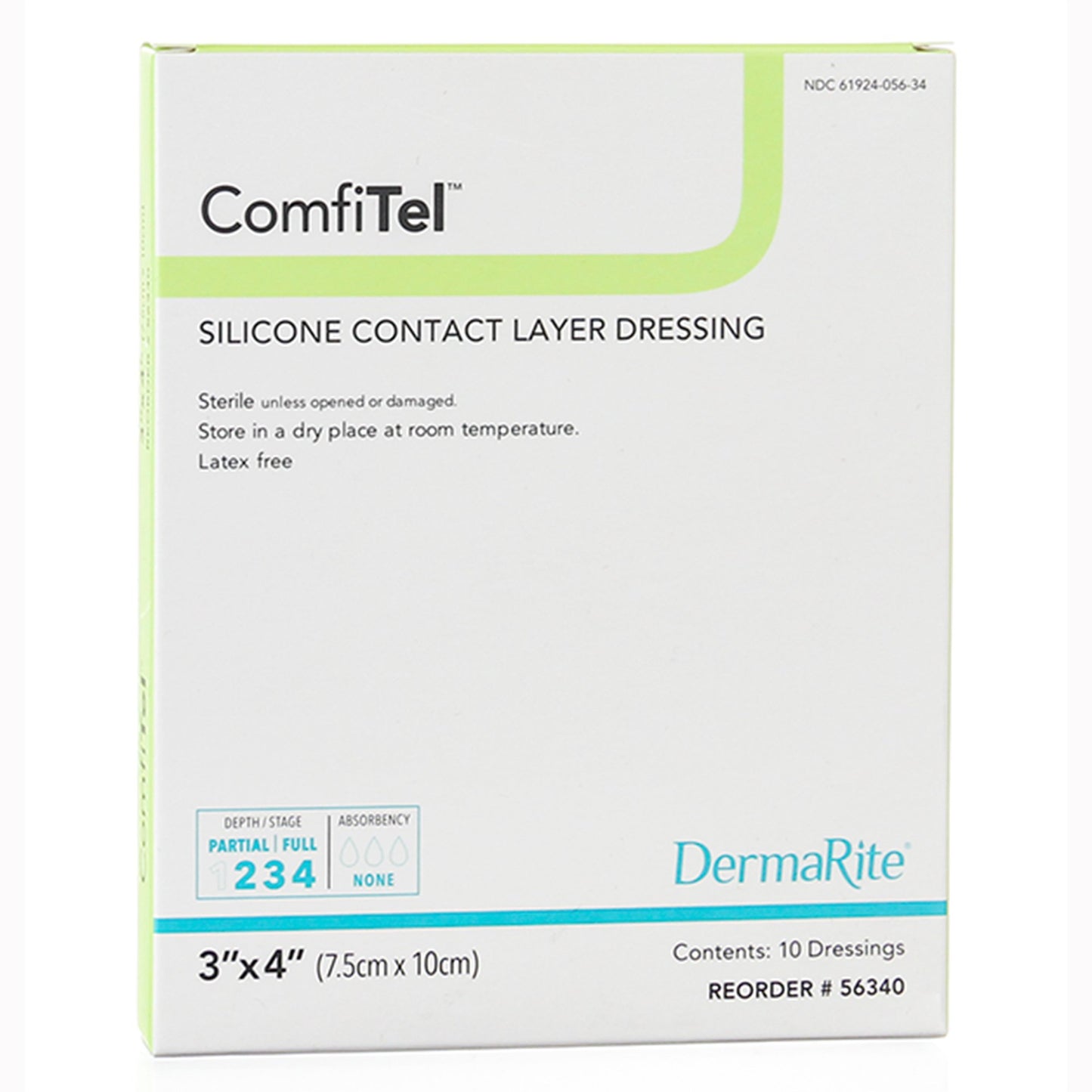 ComfiTel™ Wound Contact Layer Dressing, 3 x 4 inch
