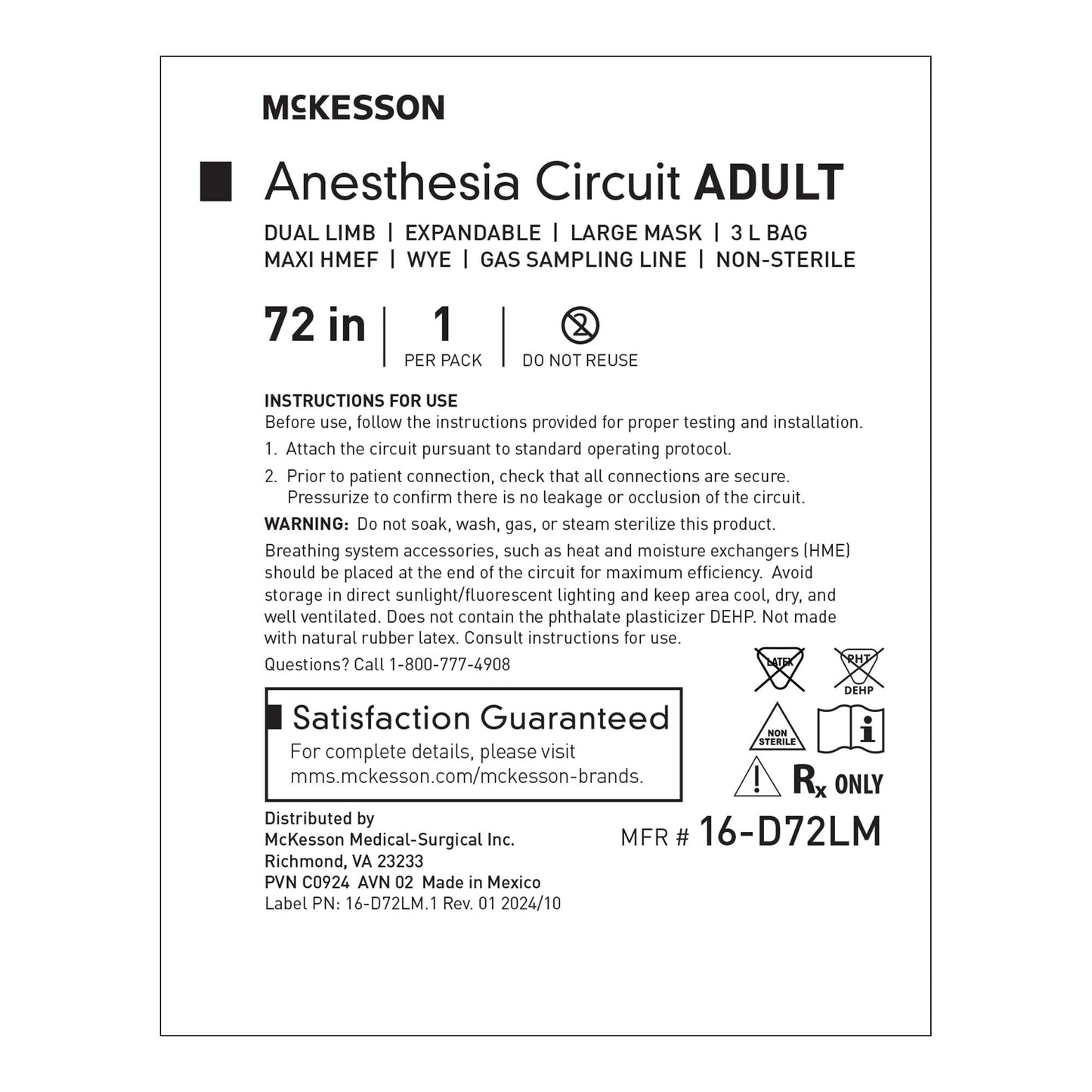 McKesson Anesthesia Circuit