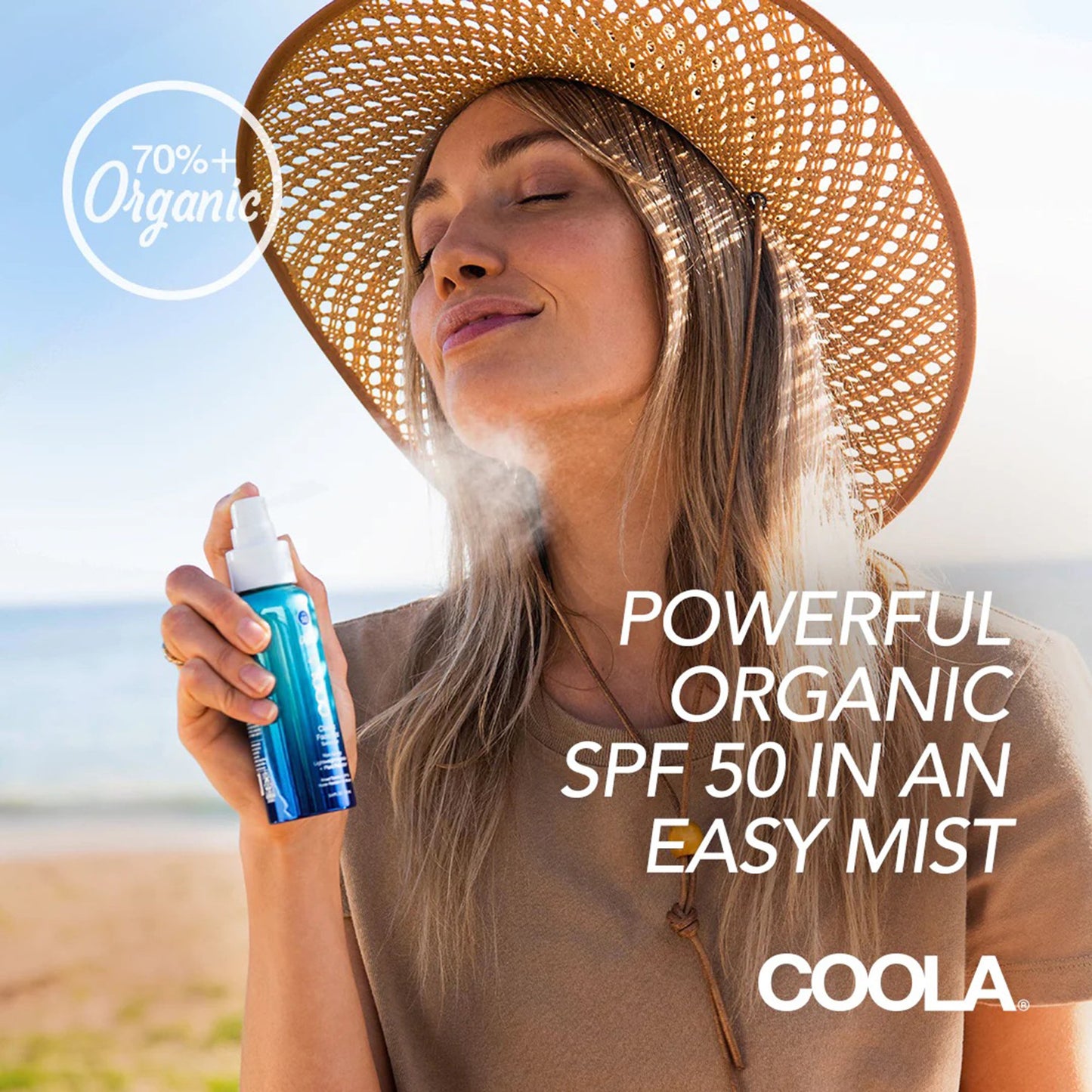 Sunscreen COOLA® Classic Face Mist SPF 50 Mist 3.4 oz. Aerosol Can
