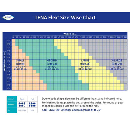 Tena® Flex™ Super Belted Incontinence Briefs, Extra Large