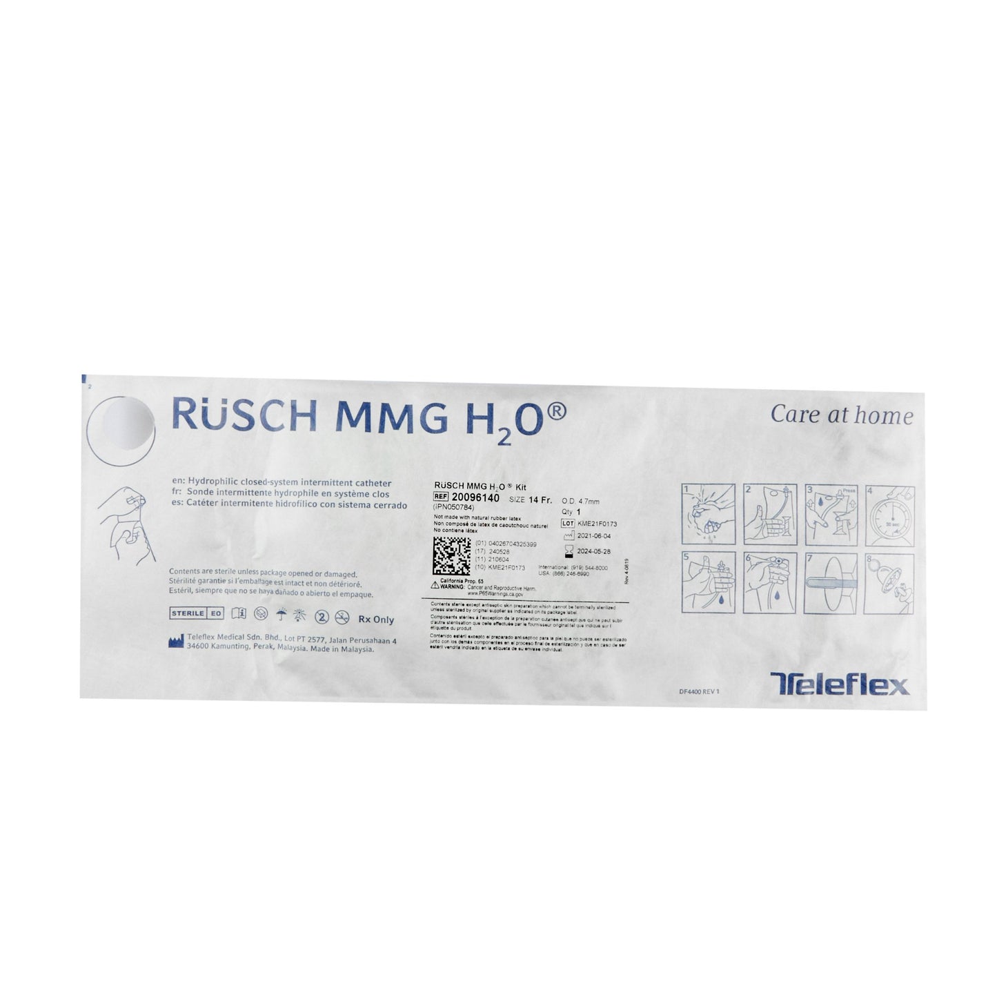 MMG™ H20™ Intermittent Catheter Kit, 14 Fr.