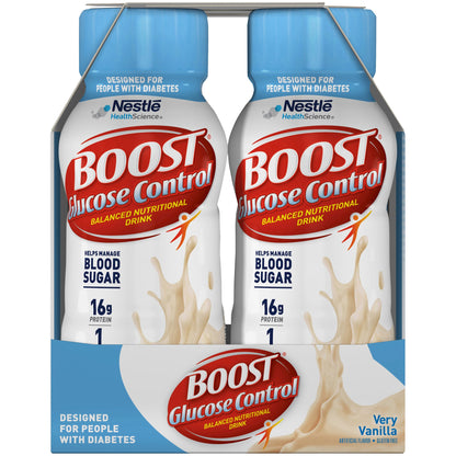 Boost® Glucose Control Vanilla Balanced Nutritional Drink, 8-ounce Bottle