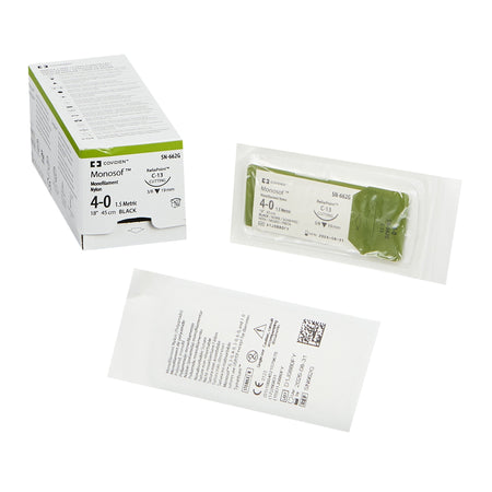 Covidien SN-662G Monosof Nylon Nonabsorbable Suture with Needle, Reverse Cutting Monofilament