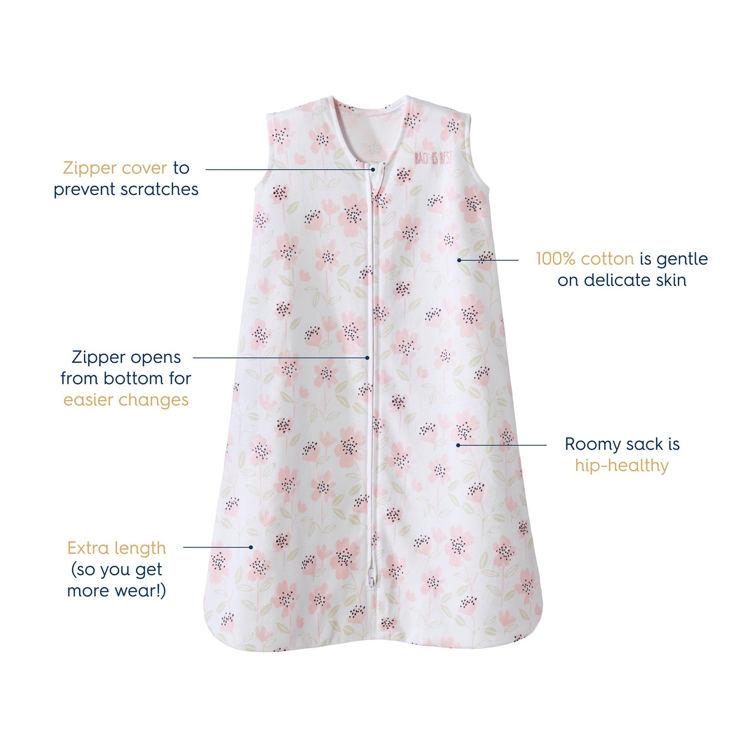 Wearable Blanket Halo® SleepSack® Cotton NonSterile