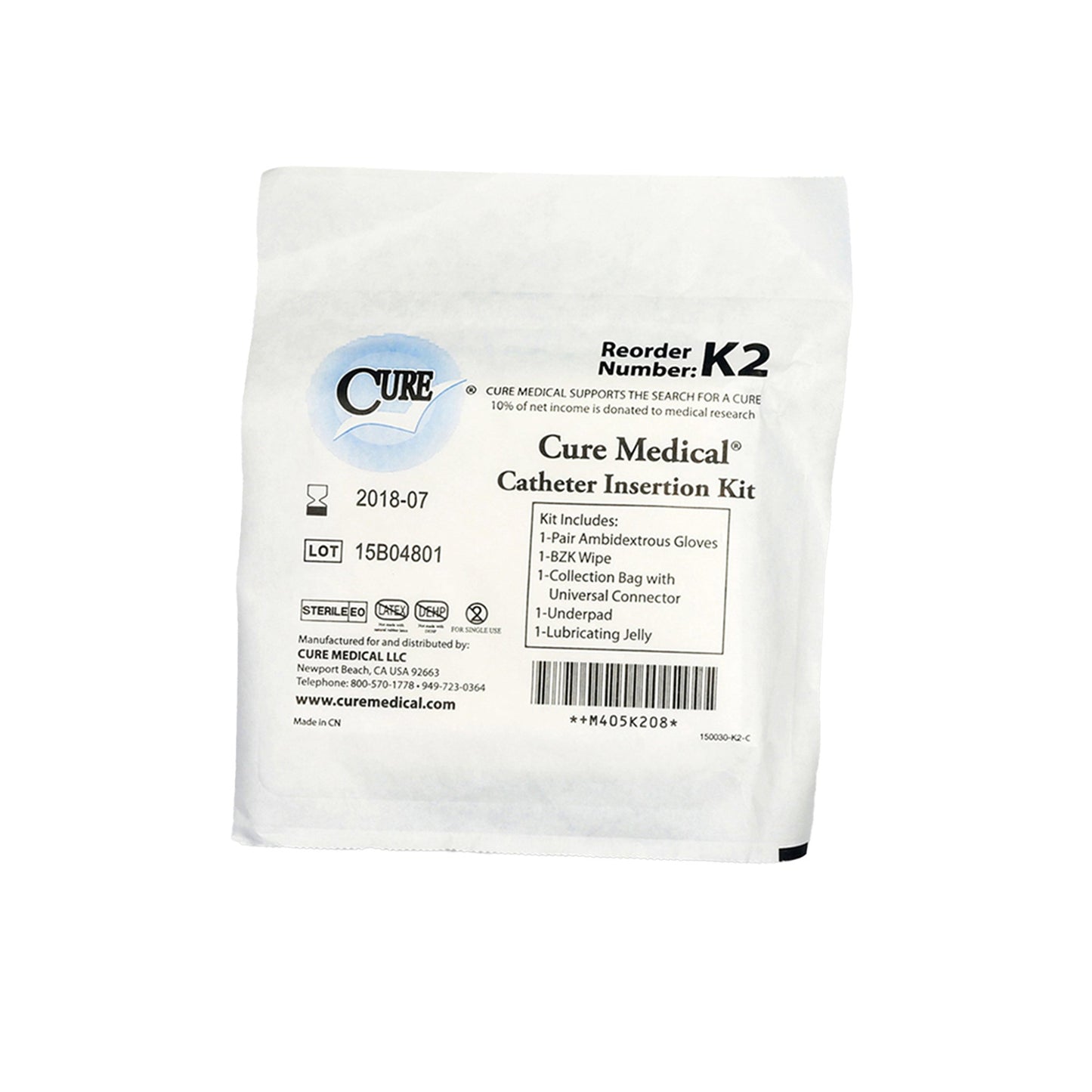 Cure® Catheter Insertion Tray With Collection Bag