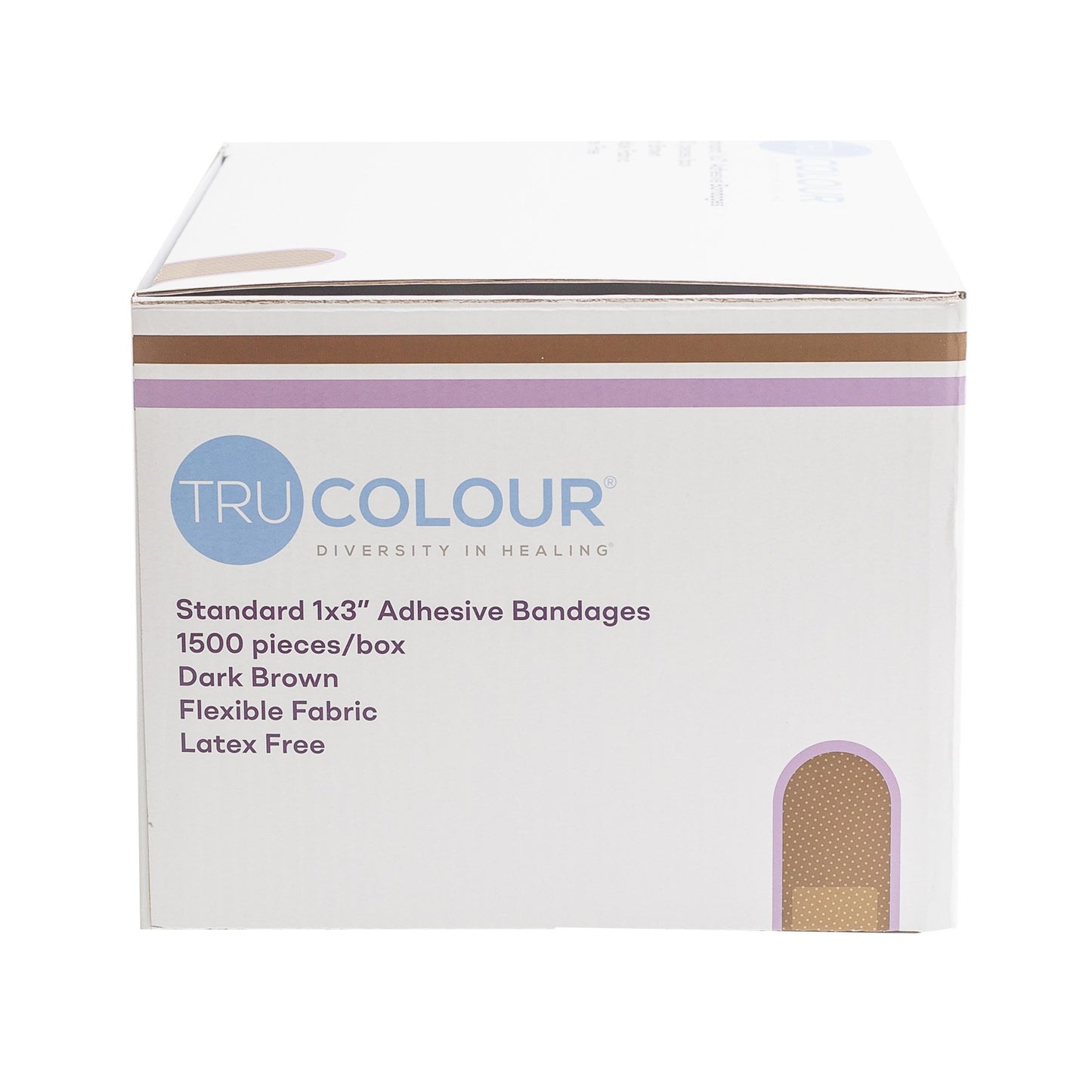 TruColour® Dark Brown Adhesive Strip, 1 x 3 Inch