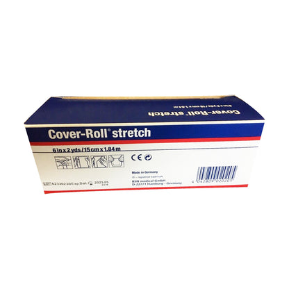 Cover-Roll® Stretch Dressing Retention Tape with Liner, 6 Inch x 2 Yard, White