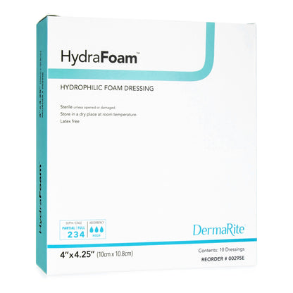 HydraFoam™ Nonadhesive Foam Dressing, 4 x 4¼ Inch