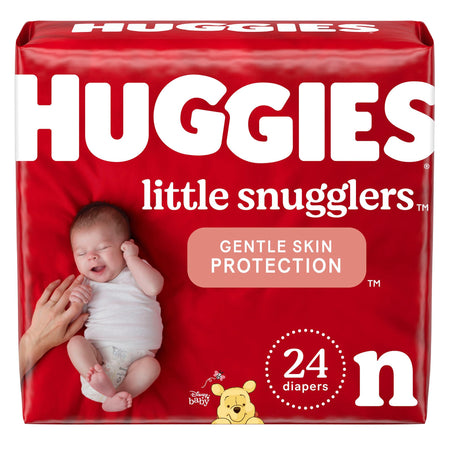 Kimberly-Clark 52238 Huggies Little Snugglers Diaper, Newborn