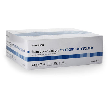 McKesson Telescopically Folded Transducer Cover, 5.5 x 58 Inch