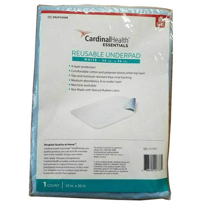 ReliaMed Underpad, Reusable, Polyester, 34 x 36 Inch