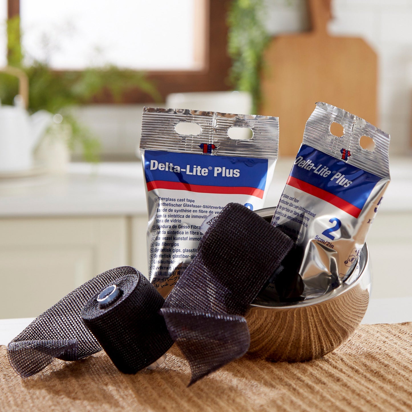 Delta-Lite® Plus Black Cast Tape, 2 Inch x 4 Yard