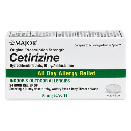 Major® 10-mg Cetirizine All Day Allergy Relief Tablets