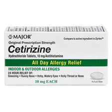 Major® 10-mg Cetirizine All Day Allergy Relief Tablets