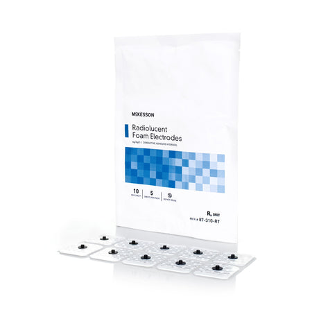McKesson 87-310-RT ECG Monitoring Electrode Snap Connector Conductive Adhesive Gel Foam Backing Adult