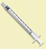 BD 309659 Tuberculin Syringe, Luer Slip Tip without Safety, 1 mL