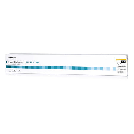 McKesson 16-SFOL3016 Silicone Foley Catheter, Standard Tip, 16 Fr.